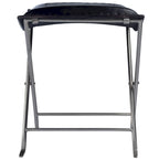 Tabouret de coiffeuse en fer et cuir faits à la main, style ferme, 4 couleurs, 49,5 cm L