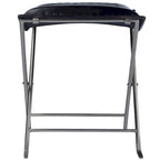 Tabouret de coiffeuse en fer et cuir faits à la main, style ferme, 4 couleurs, 49,5 cm L