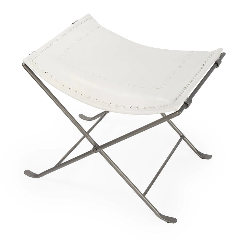 Tabouret de coiffeuse en fer et cuir faits à la main, style ferme, 4 couleurs, 49,5 cm L