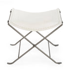 Tabouret de coiffeuse en fer et cuir faits à la main, style ferme, 4 couleurs, 49,5 cm L