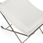 Tabouret de coiffeuse en fer et cuir faits à la main, style ferme, 4 couleurs, 49,5 cm L