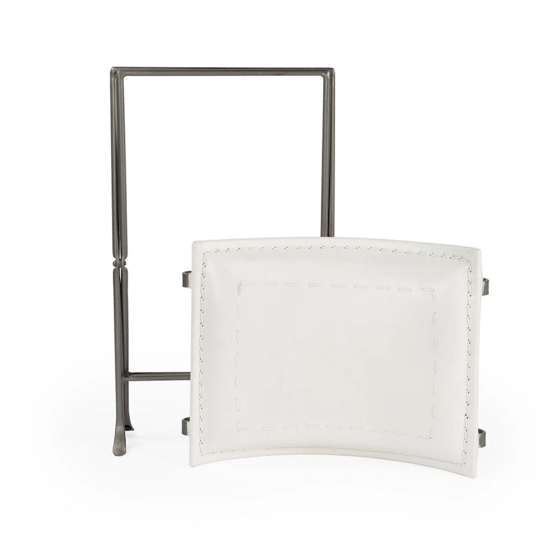 Tabouret de coiffeuse en fer et cuir faits à la main, style ferme, 4 couleurs, 49,5 cm L
