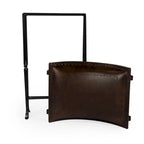 Tabouret de coiffeuse en fer et cuir faits à la main, style ferme, 4 couleurs, 49,5 cm L