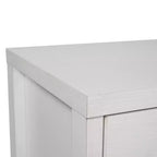 Flash Furniture Wells Modern Kitchen and Dining Room Buffet Sideboard Storage Cabinet, Engineered Wood with 3 Tempered Glass Doors and 3 Drawers