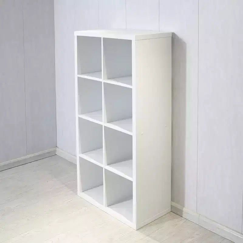 Meuble de rangement 8 casiers avec étagères arrière ouvertes, bibliothèque 2 X 4 casiers