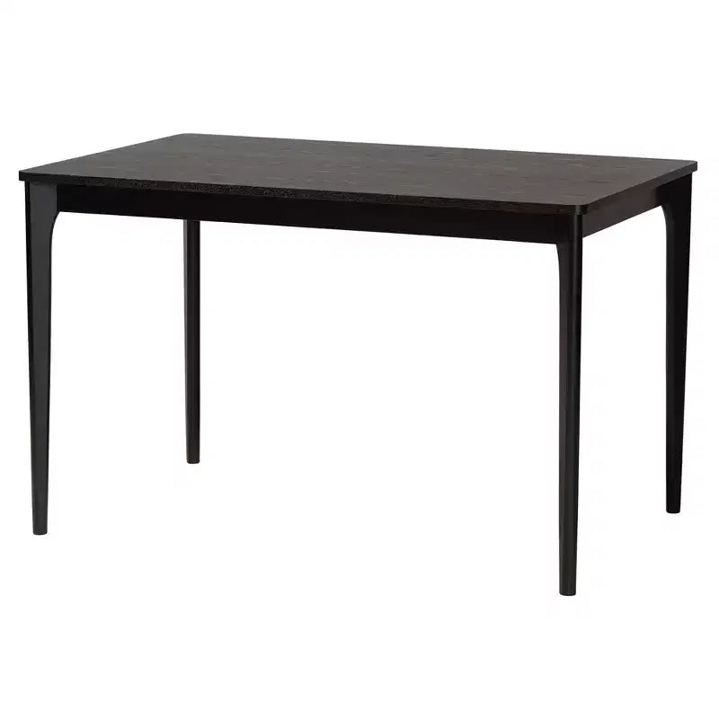 Ensemble de salle à manger 5 pièces Baxton Studio Sabelle moderne bohème en bois et rotin