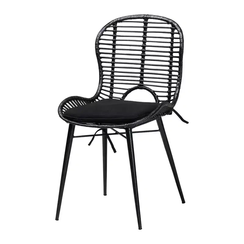 Baxton Studio Brenna Modern Bohemian Wood 5-Piece Dining Set