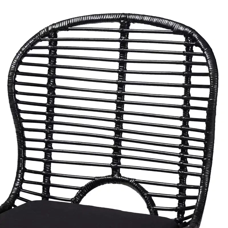 Baxton Studio Brenna Modern Bohemian Wood 5-Piece Dining Set