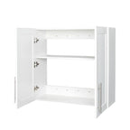 Armoire de rangement empilable, blanc