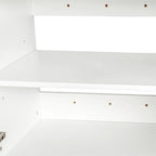 Armoire de rangement empilable, blanc