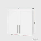 Armoire de rangement murale empilable