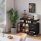 39Buffet large avec éclairage LED - N/A