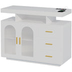 39Buffet large avec éclairage LED - N/A