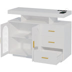 39Buffet large avec éclairage LED - N/A