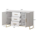 Buffet crédence à deux portes et trois tiroirs de 47 po - 47,2 long.