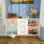 Buffet crédence à deux portes et trois tiroirs de 47 po - 47,2 long.