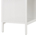 Bibliothèque de rangement 4 cubes de 29 po de largeur, conception industrielle en bois et métal, 15 lb par cube, 3 finitions