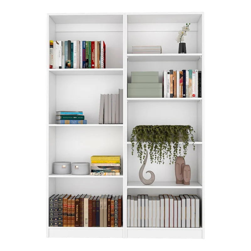 Lot de 2 bibliothèques larges Kenyon Tall à 5 étagères - S.O.