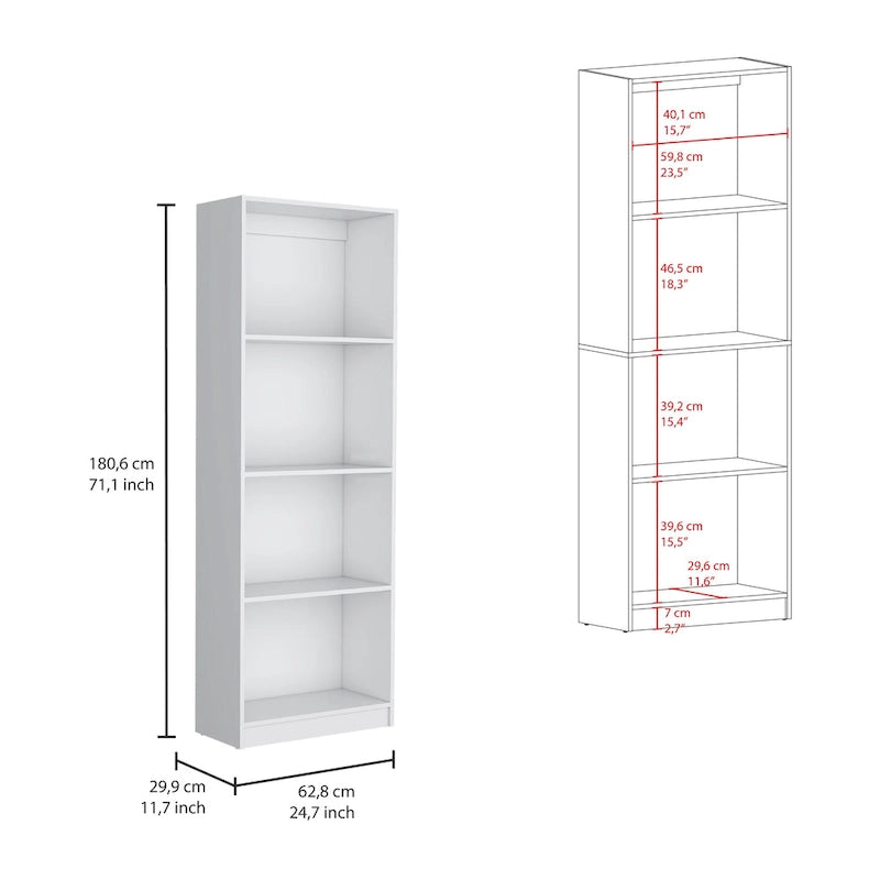 Lot de 2 bibliothèques larges Kenyon Tall à 5 étagères - S.O.