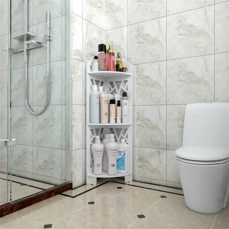 3 Tier Corner Bathroom Shelf Waterproof