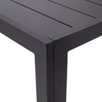 Table à dîner d'extérieur Leisuremod Chelsea en aluminium de 63 po