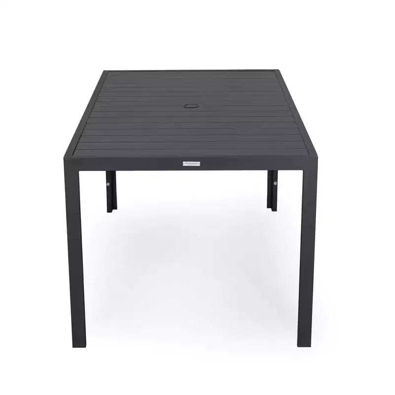 Table à dîner d'extérieur Leisuremod Chelsea en aluminium de 63 po
