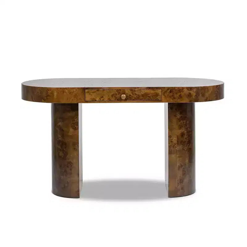 Jennifer Taylor Home Jesse 55.5 Single Drawer Oval Computer Desk