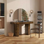 Jennifer Taylor Home Jesse 55.5 Single Drawer Oval Computer Desk