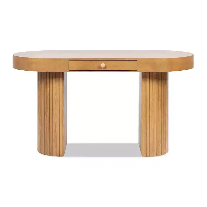Jennifer Taylor Home Jesse 55.5 Single Drawer Oval Computer Desk