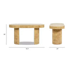 Jennifer Taylor Home Jesse 55.5 Single Drawer Oval Computer Desk