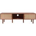 Silvanna 2 Door Media Stand - MED9604 - Walnut/Natural - Safavieh