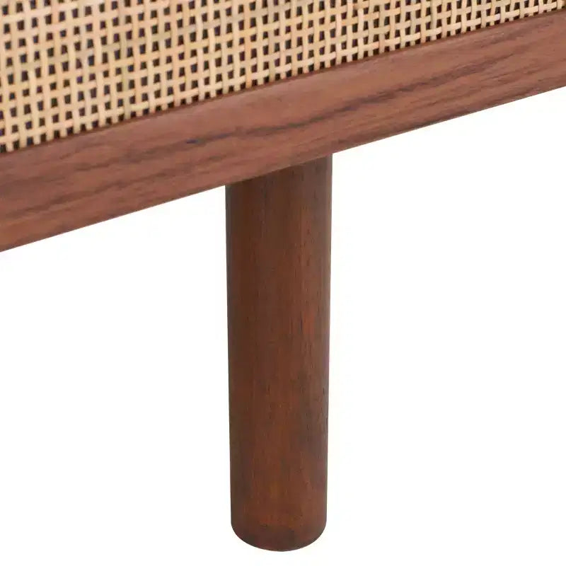 Silvanna 2 Door Media Stand - MED9604 - Walnut/Natural - Safavieh