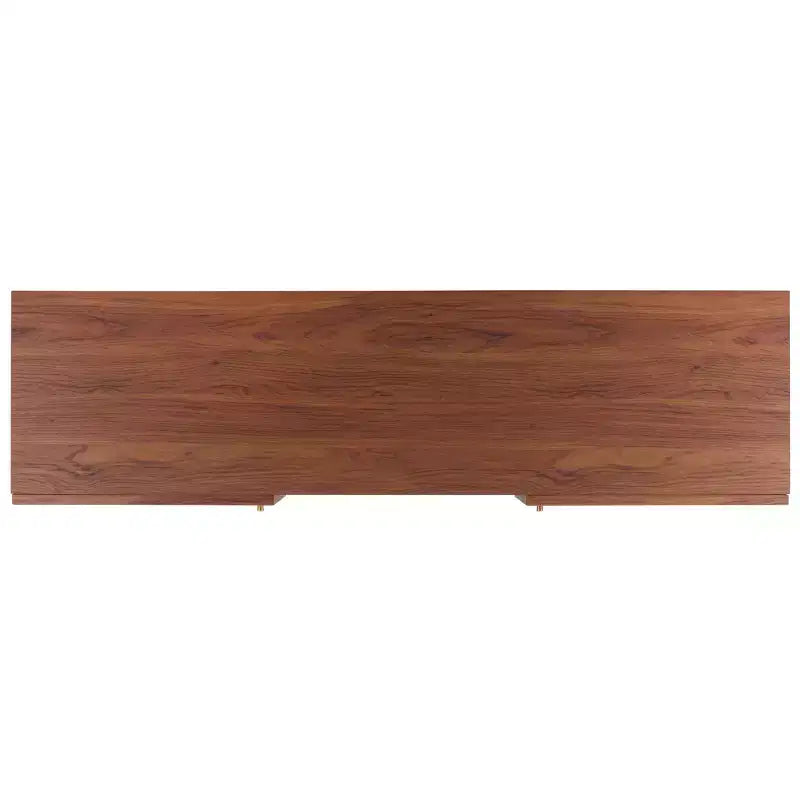 Silvanna 2 Door Media Stand - MED9604 - Walnut/Natural - Safavieh