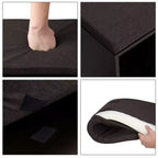 VASAGLE Banc à chaussures avec coussin, Banc de rangement avec assise rembourrée, Banc d'entrée avec 15 compartiments pour chambre à coucher