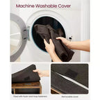 VASAGLE Banc à chaussures avec coussin, Banc de rangement avec assise rembourrée, Banc d'entrée avec 15 compartiments pour chambre à coucher