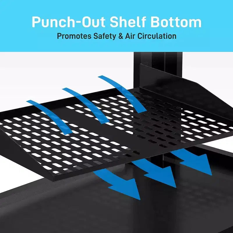 Plateau universel de rangement à fixer sous étagère, avec conception réglable, compatible avec la plupart des étagères et surfaces