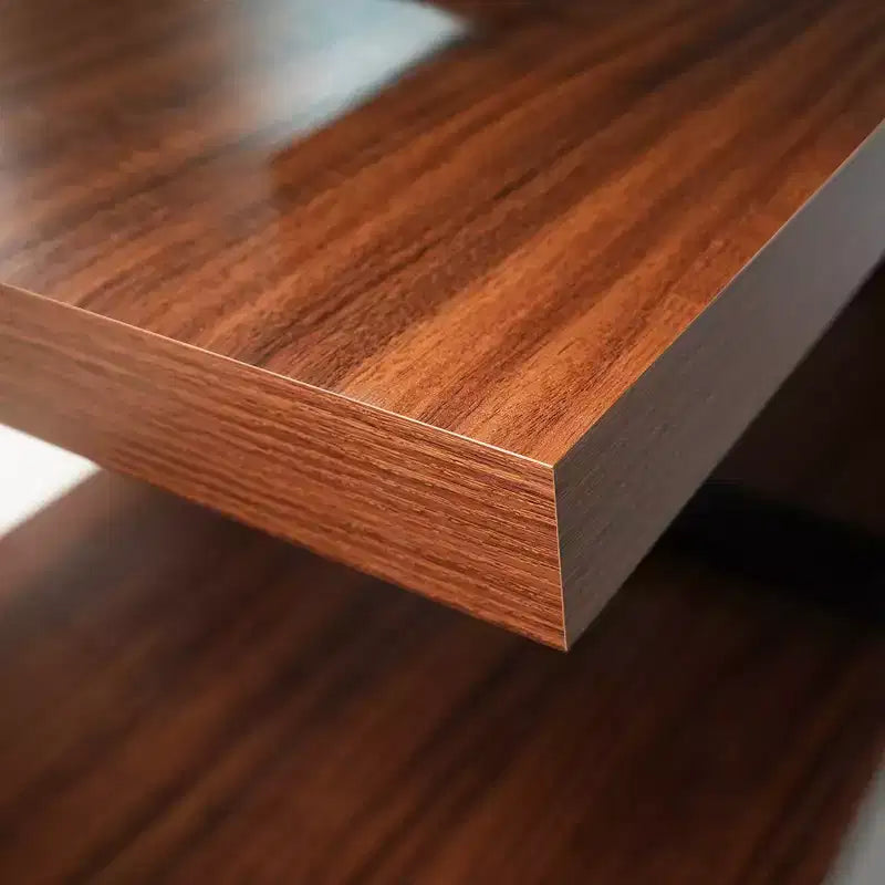 Meuble TV LeisureMod Orford Collection avec étagères en MDF et pieds en fer thermolaqué - Meuble console multimédia, salon moderne, centre de divertissement, rangement