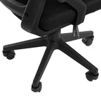 Chaise de bureau ergonomique pivotante à dossier mi-haut VECELO avec accoudoirs réglables et support lombaire en maille