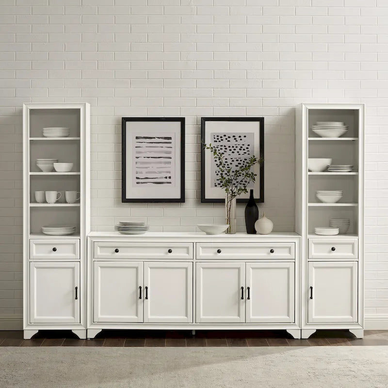 Ensemble buffet et bibliothèque 3 pièces Crosley Tara - 15x97x67,63