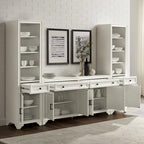 Ensemble buffet et bibliothèque 3 pièces Crosley Tara - 15x97x67,63
