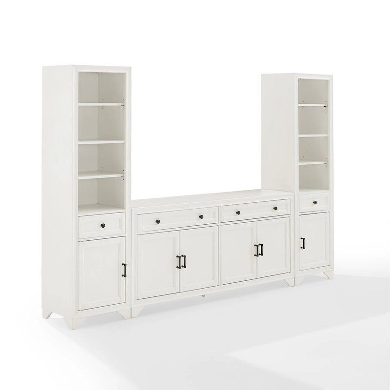 Ensemble buffet et bibliothèque 3 pièces Crosley Tara - 15x97x67,63