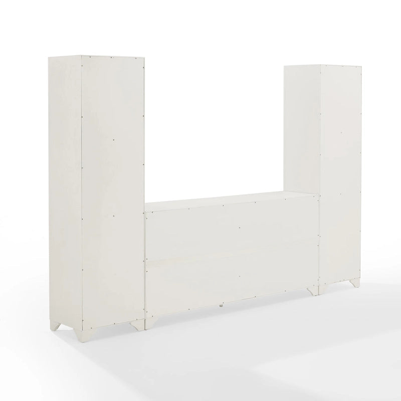 Ensemble buffet et bibliothèque 3 pièces Crosley Tara - 15x97x67,63