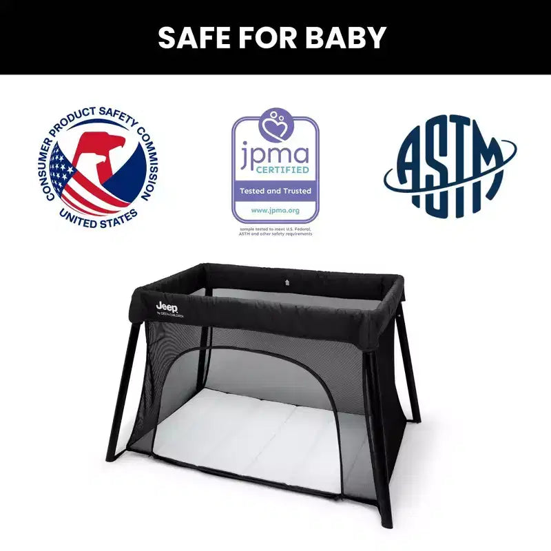 Parc et couffin 2-en-1 compact de voyage Jeep Horizon