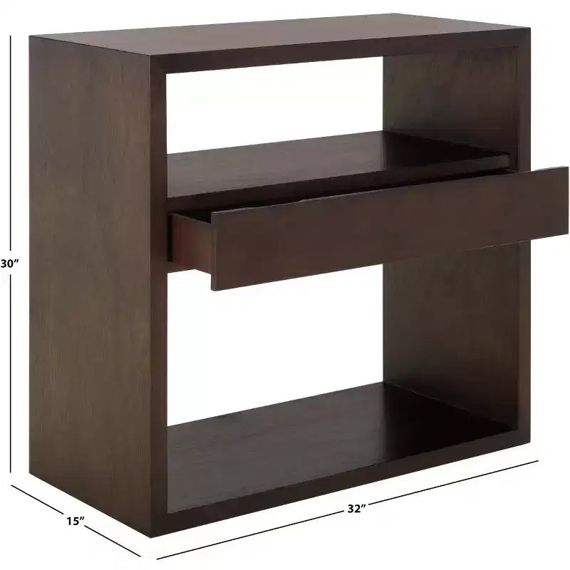 Console 2 étagères 1 tiroir Munson - CNS6605 - Safavieh