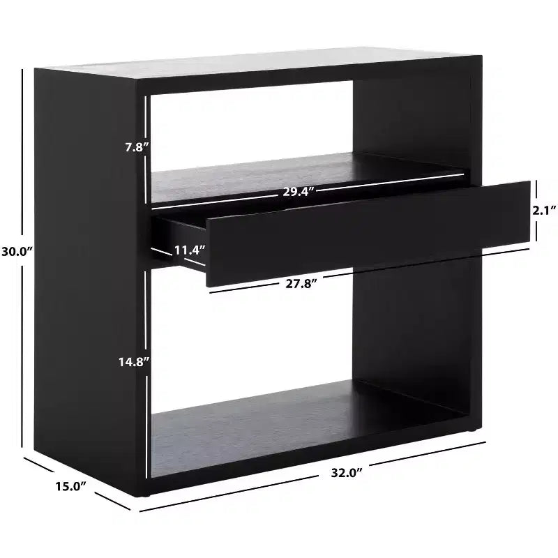 Console 2 étagères 1 tiroir Munson - CNS6605 - Safavieh