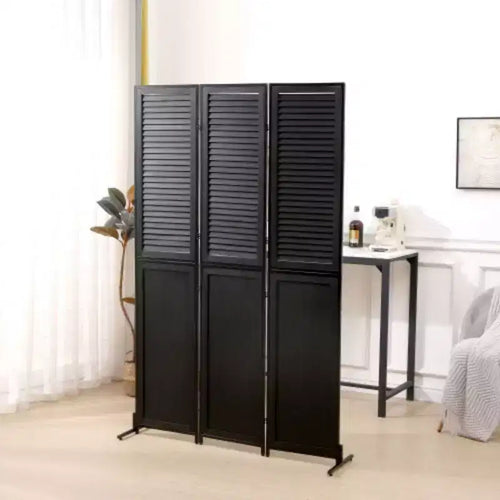 Séparateur de pièce à 3 panneaux Paravent pliant en bois pour la maison, le bureau, la chambre, le restaurant 14,57 x 70,87 chaque panneau