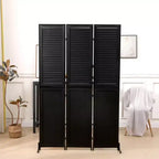 3 Panel Room Divider Screen Wall Divider Folding Wood Screen For Home Office Bedroom Restaurant 14.57 x 70.87 Each Panel
