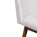 Tabouret de bar pivotant Armen Living Basila, finition bois et tissu