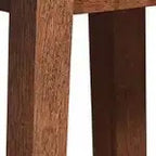 Tabouret de bar pivotant Armen Living Basila, finition bois et tissu