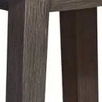 Tabouret de bar pivotant Armen Living Basila, finition bois et tissu